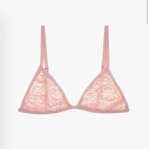 Araks Bryce Lace Bralette in Buff Beige Pink